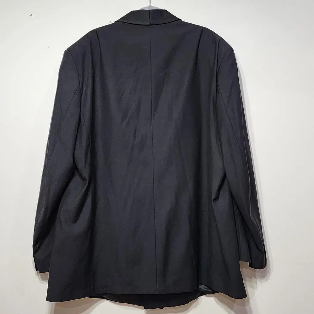 Vito Rufolo Suit Jacket Mens EU 52 Black Wool Tuxedo Shawl Lapel Made In Italy